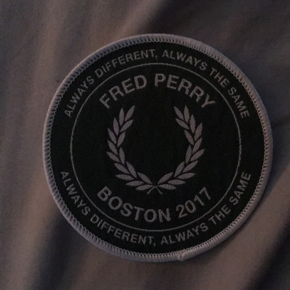 Fred Perry Boston 2017 patch. (Limited very rare)